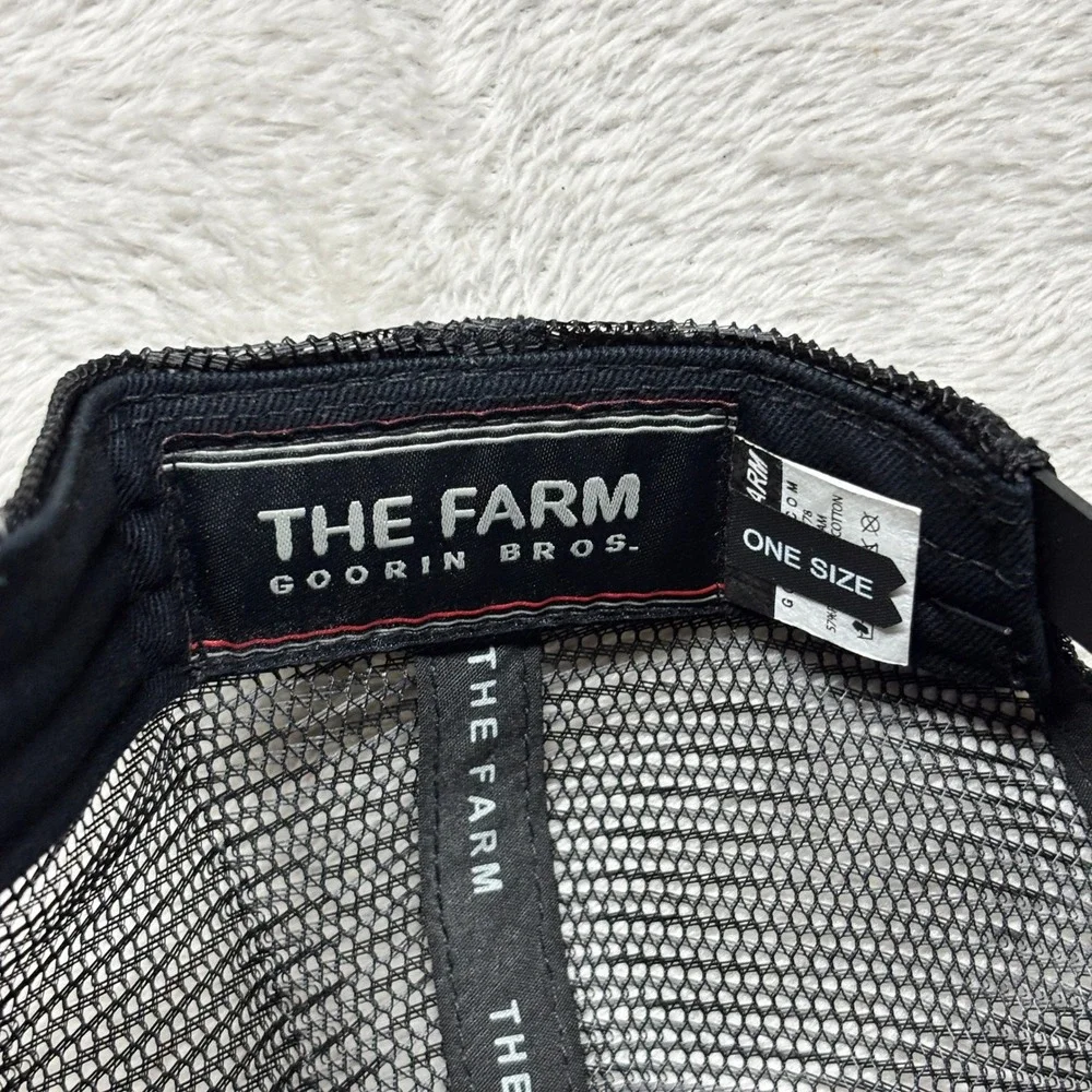 Goorin Bros Trucker Hat Mens OS The Farm Savage Tiger Black Grey EUC